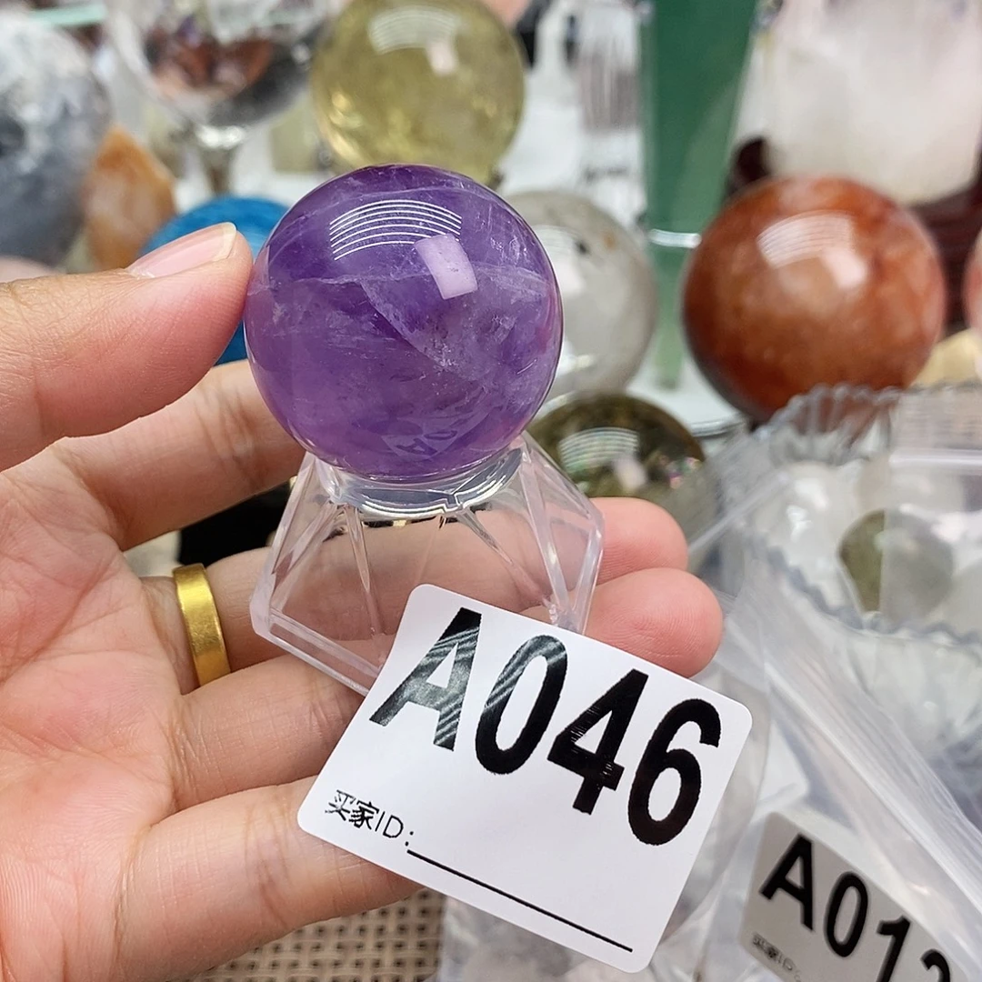 未镶嵌水晶珠宝半成品3.5cm