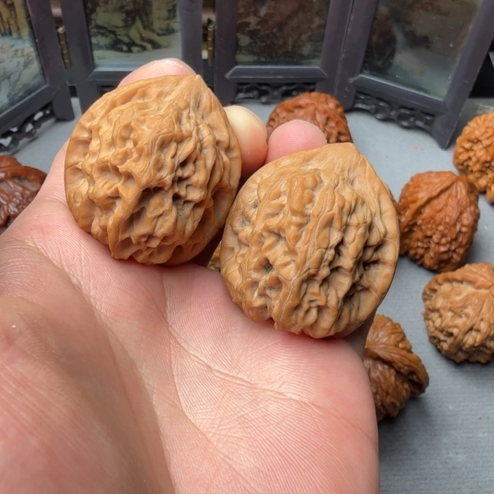 吊坠文玩核桃野核珊瑚樽36