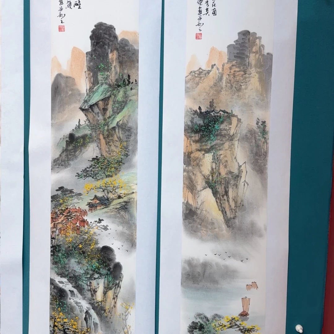 国画国画作品山水花鸟纯手绘