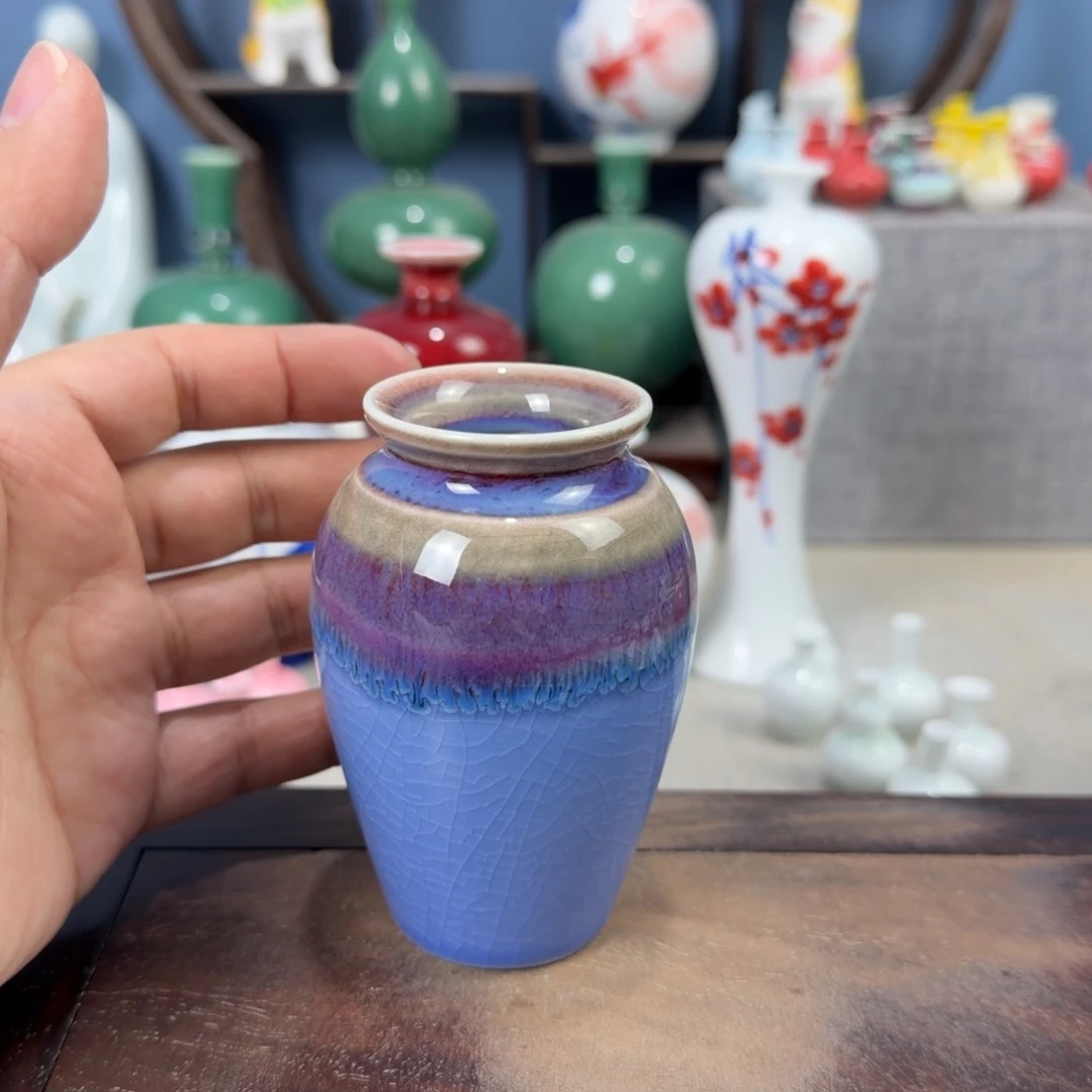 陶瓷手工小花器摆件