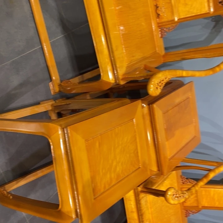 武***管楠木皇宫椅三件套