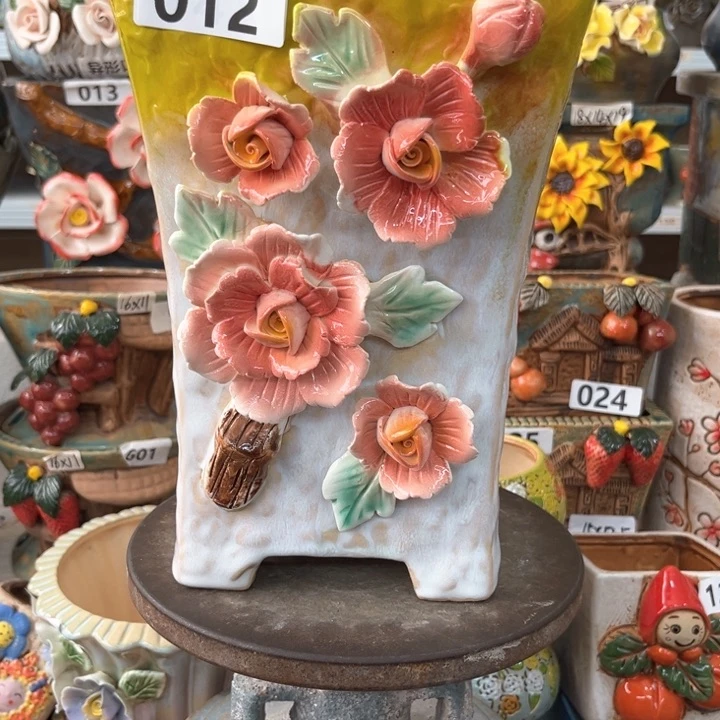 紫砂花盆粗陶材质多肉花盆