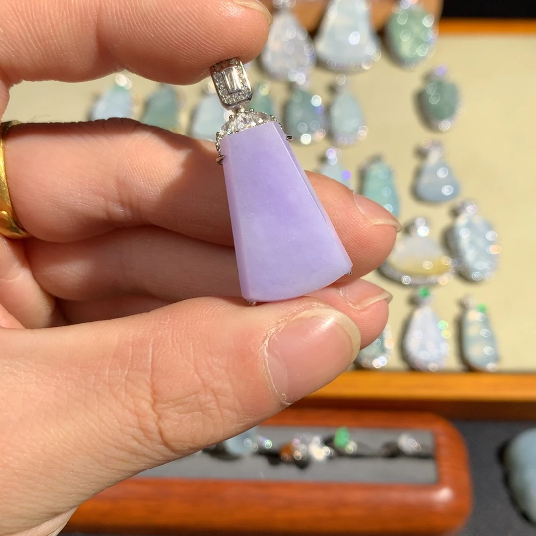 不***难翡翠银S925镶嵌挂件