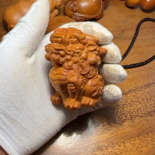 柏木（崖柏）全陈化老料把件