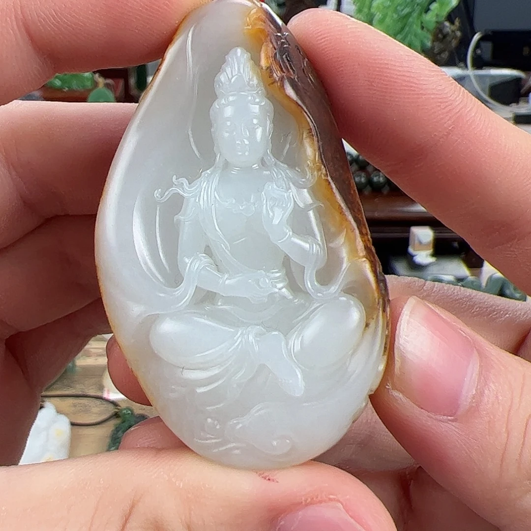 和田玉未镶嵌挂件