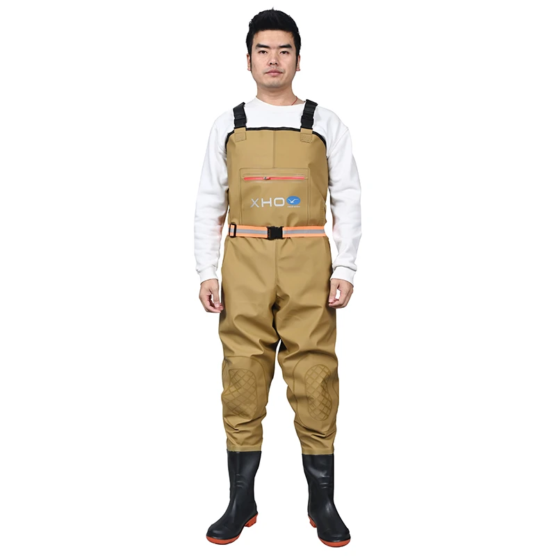 下水裤加厚耐磨雨裤水衩裤半身连体捕鱼防水衣服水鞋连衣水裤