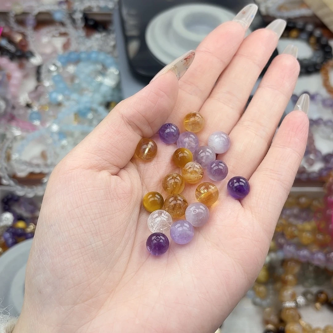 烟晶手链银S925镶嵌好