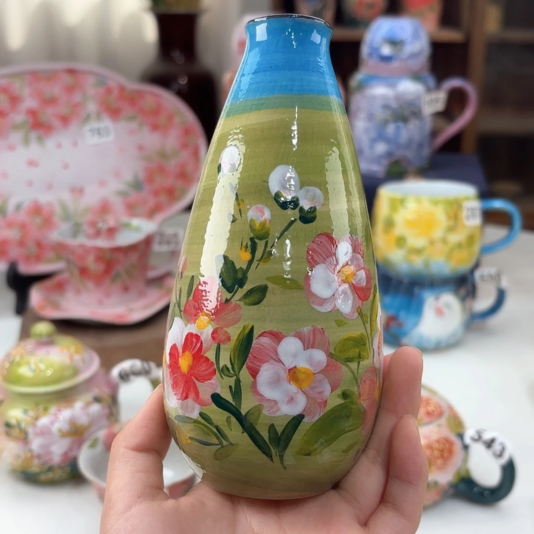 景德镇手绘高温釉下彩陶瓷茶具