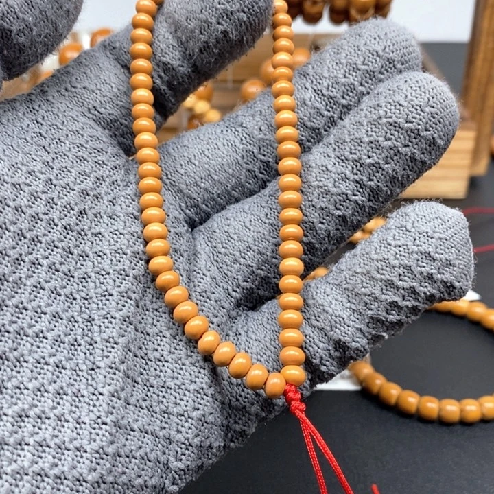 橄榄核手串/手链抠***?5.0老挝面包珠核尖手持