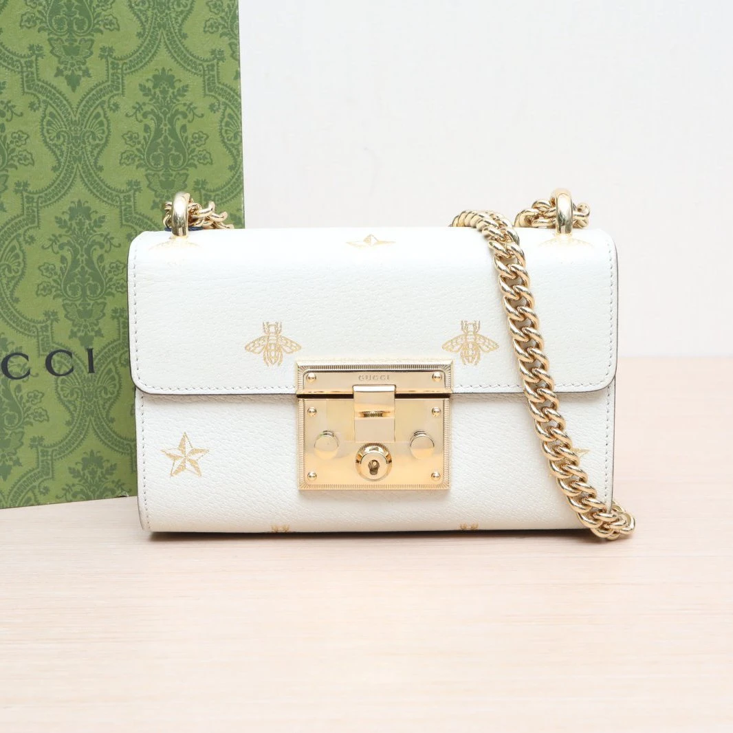 95新 GUCCI/古驰 锁头包 盒子包 小号 20.5 斜挎包 P205119723