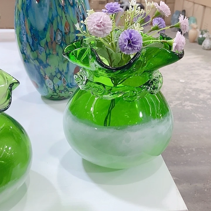 琉璃琉璃花瓶高度20厘米9厘米