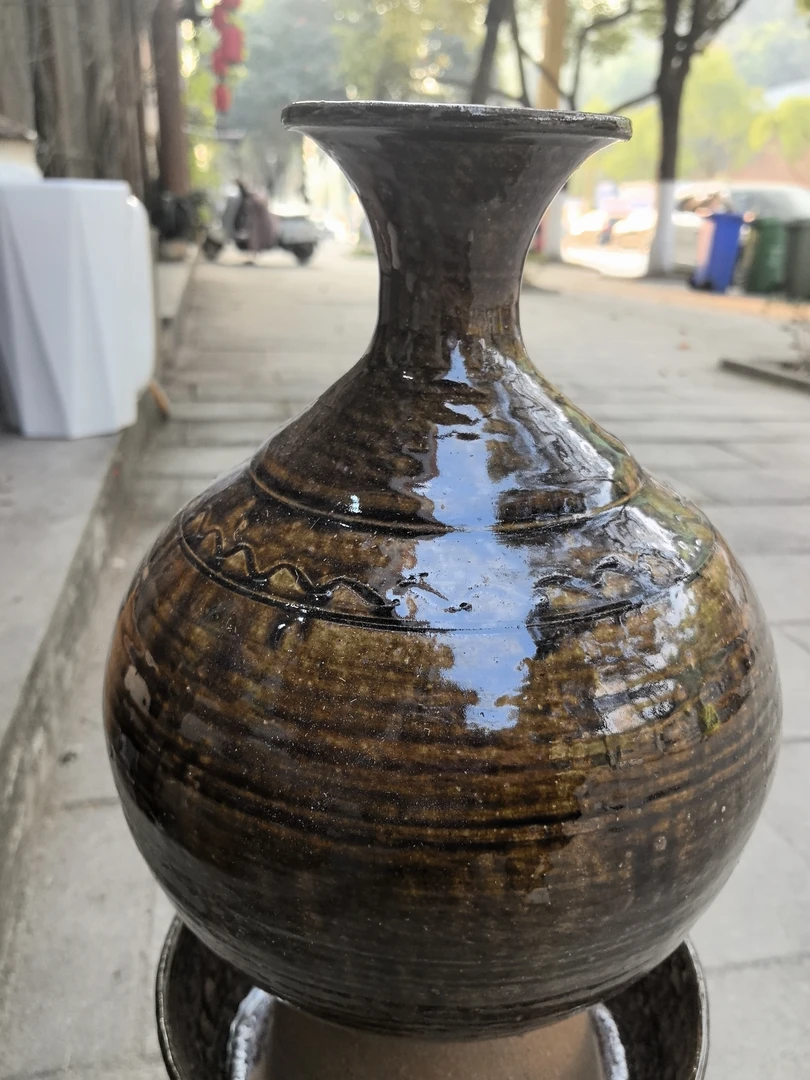 纯手工纯土陶酒壶，融水量4.5公斤左右