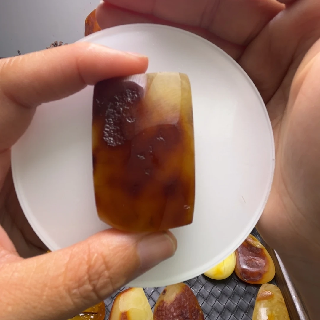 定制琥珀未镶嵌琥珀蜜蜡原石定制有瑕