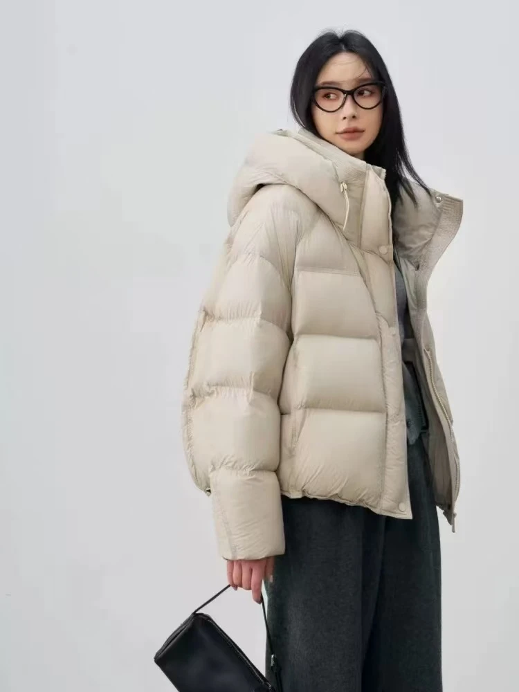 2580#短款连帽新款宽松面包服加厚保暖外套