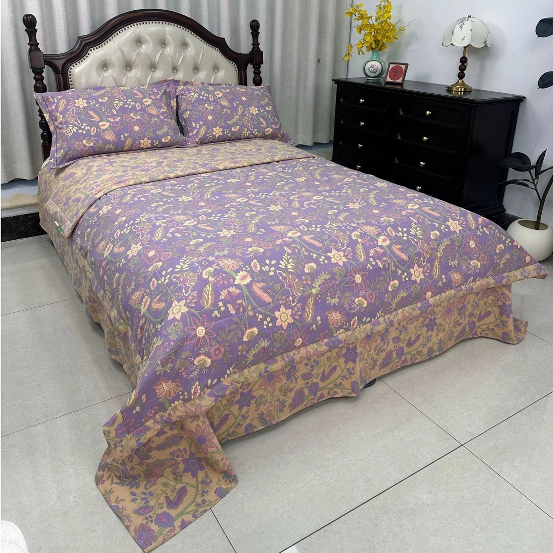 精品轻奢夏被四件套--紫气东来