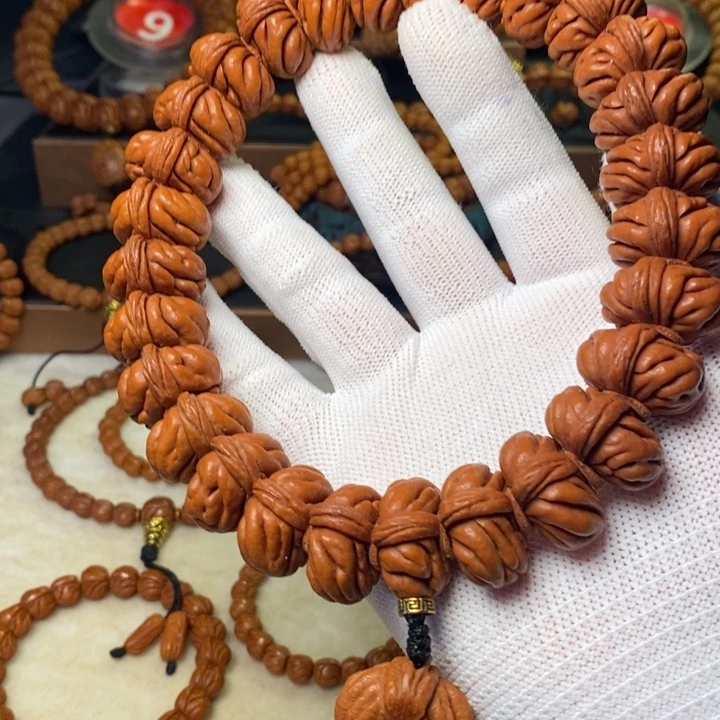 桃核手串秦岭龙纹桃核