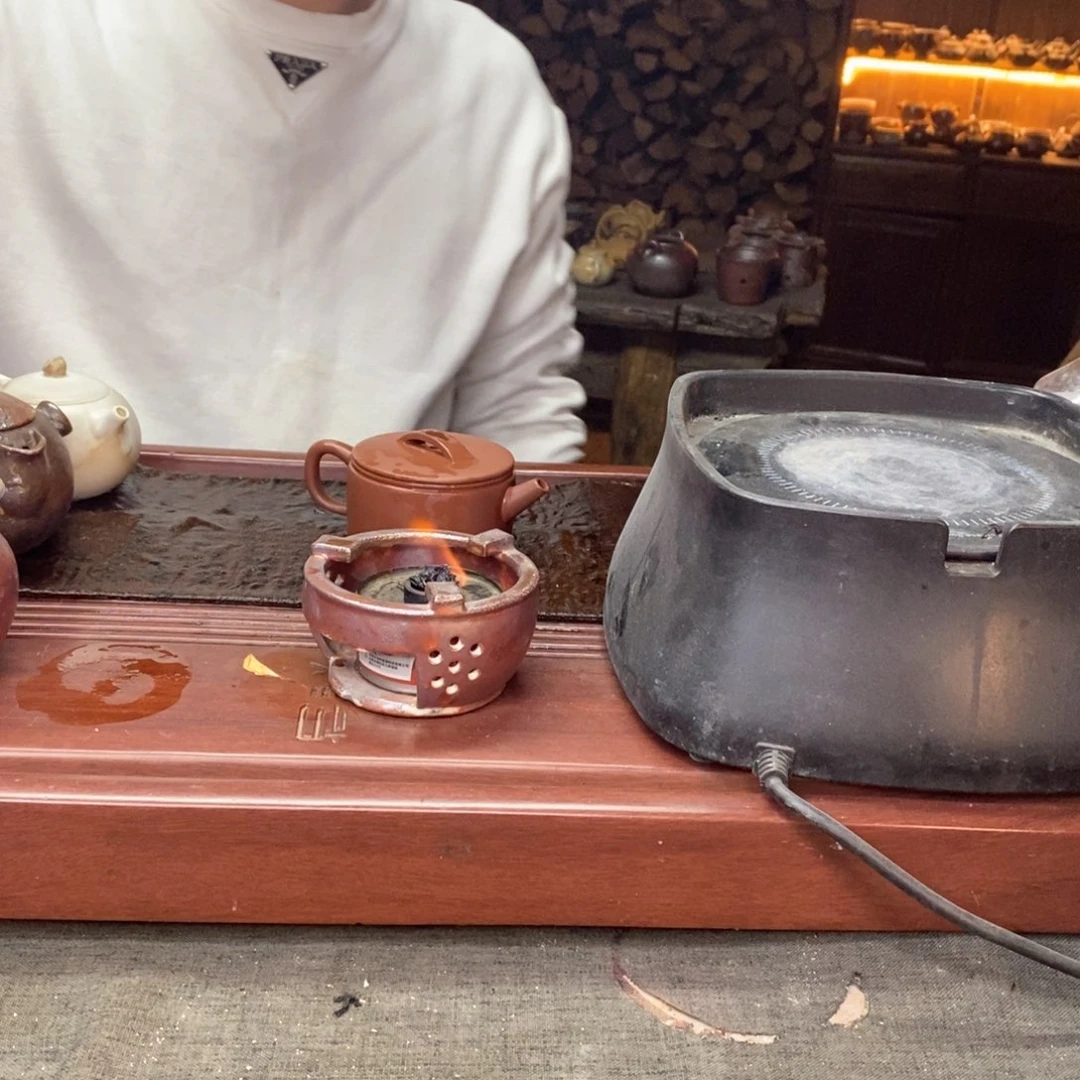 尼*火云柴烧手工茶具汉瓦