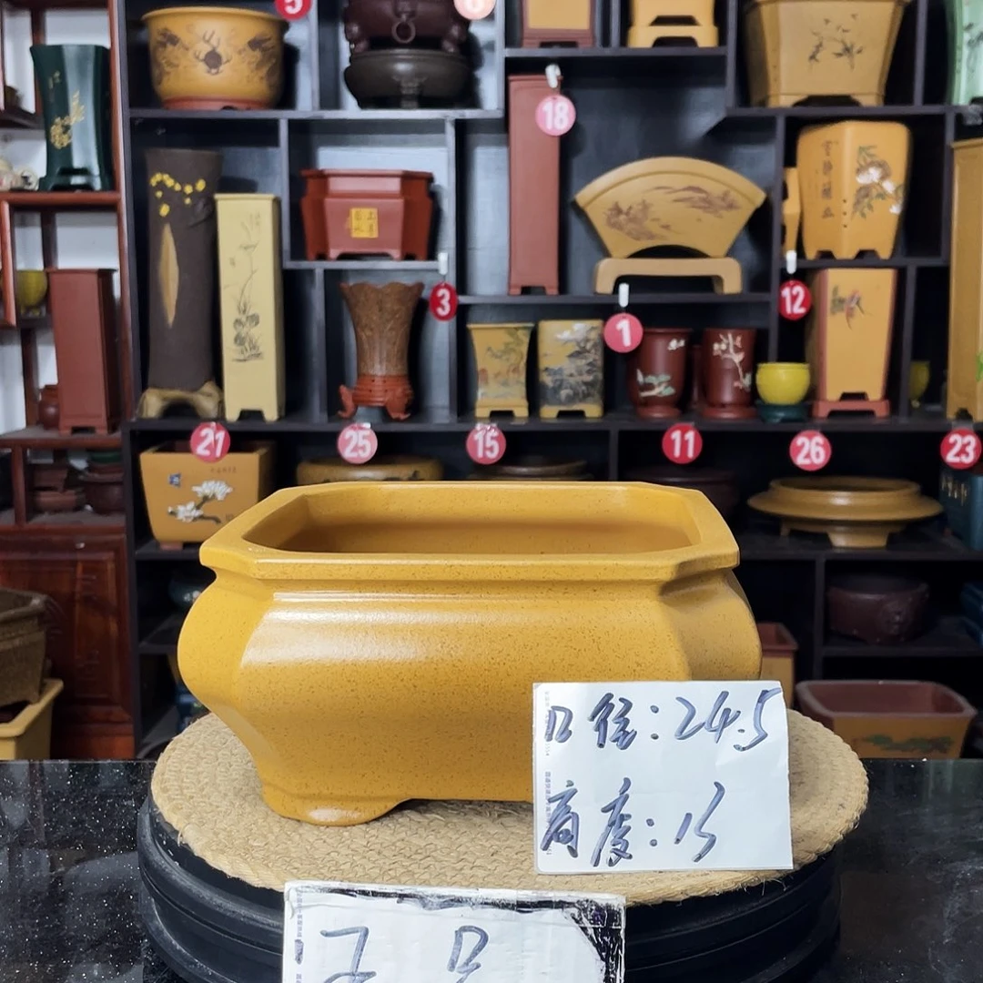 紫砂D-婉秋紫砂花盆