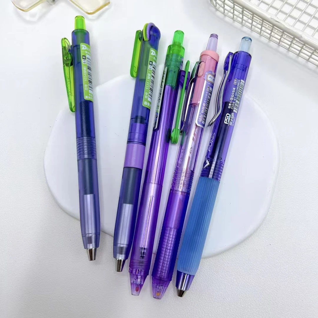 【黑墨/5支】J07紫杆,齿轮梦觉电光登陆者.掉封蜡不售后!