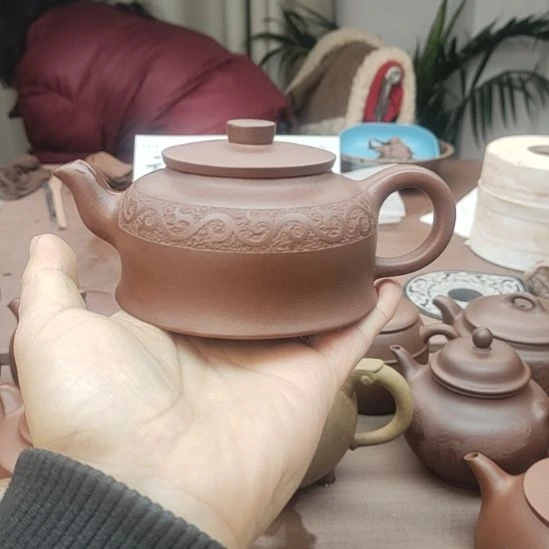 茶壶紫砂宜兴黄龙山原矿底槽清250cc