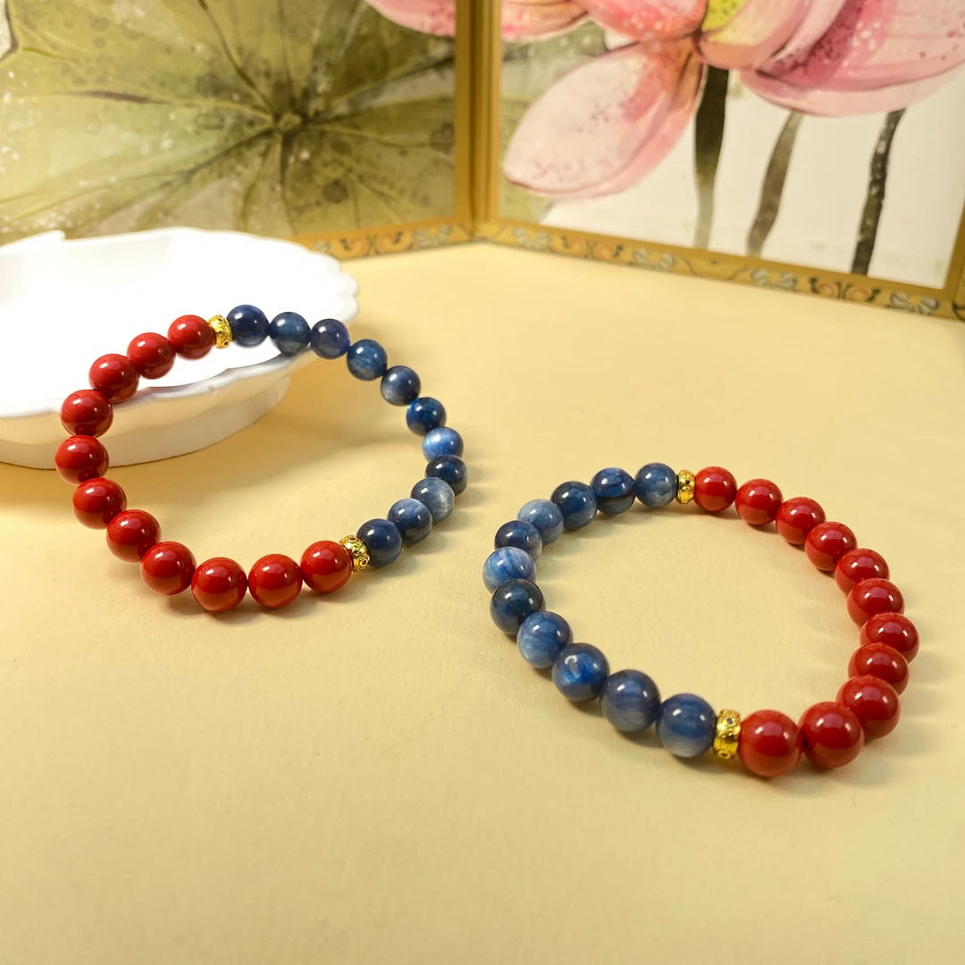 含辰砂工艺品【铭记珠宝】朱砂DIY手串15-DM125H248【多样性发一件】