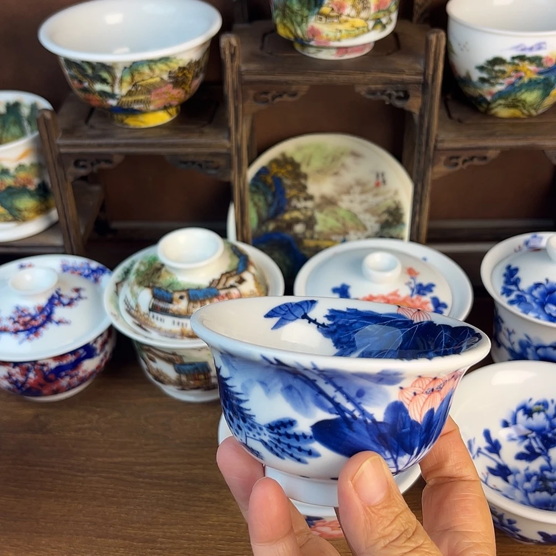 忠意堂釉下彩富贵有余