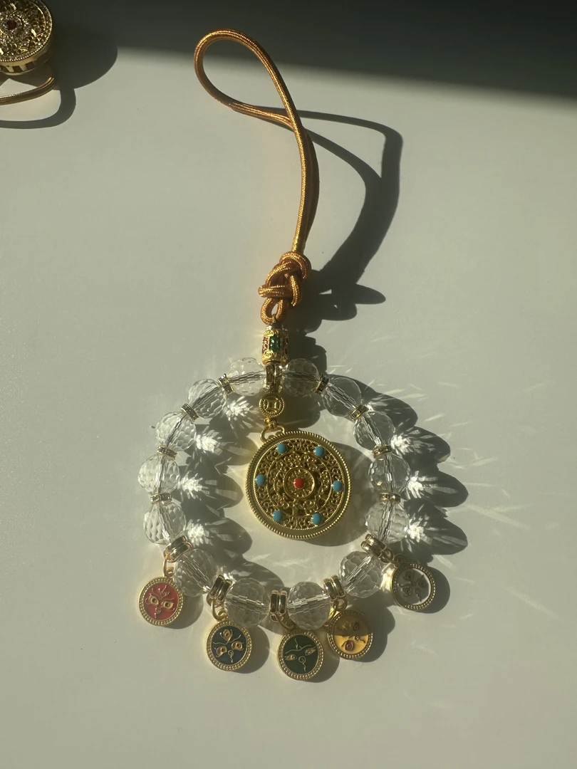 五路财神五彩精致车挂