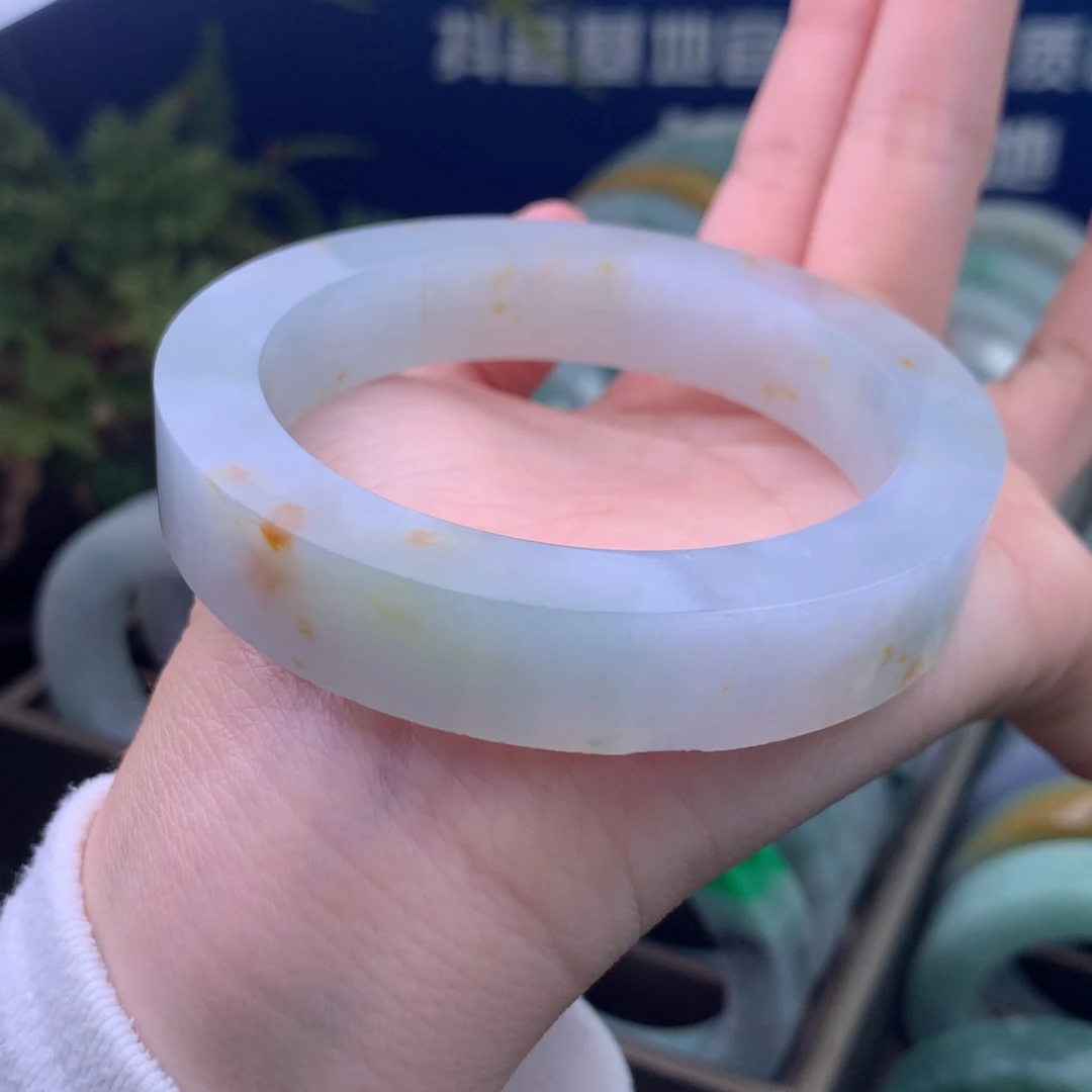 定制翡翠未镶嵌手镯定制不退不换