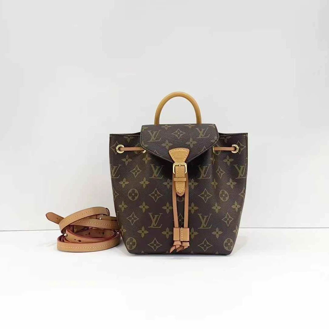 95新 LouisVuitton/路易威登 蔚蓝/ 新款montsouris bb 双肩包