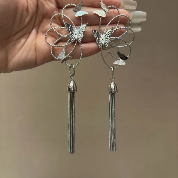 铜合金合成锆石耳饰 03838原创设计女几何形耳环