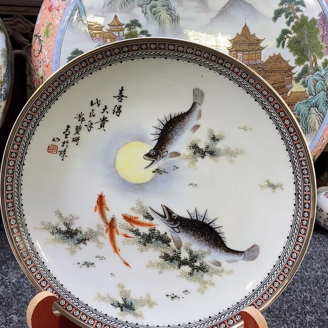 其他陶手工手绘陶瓷摆件工艺品