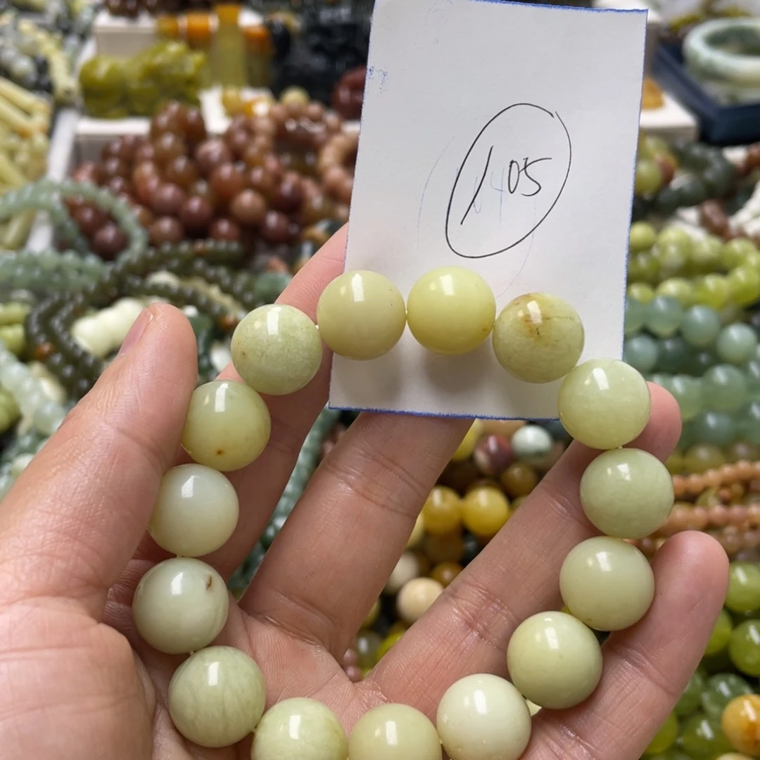 蛇纹石玉手链未镶嵌