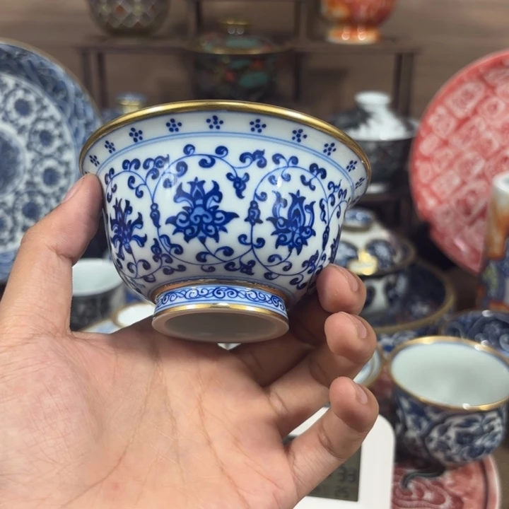 镜***海景德镇手工手绘陶瓷