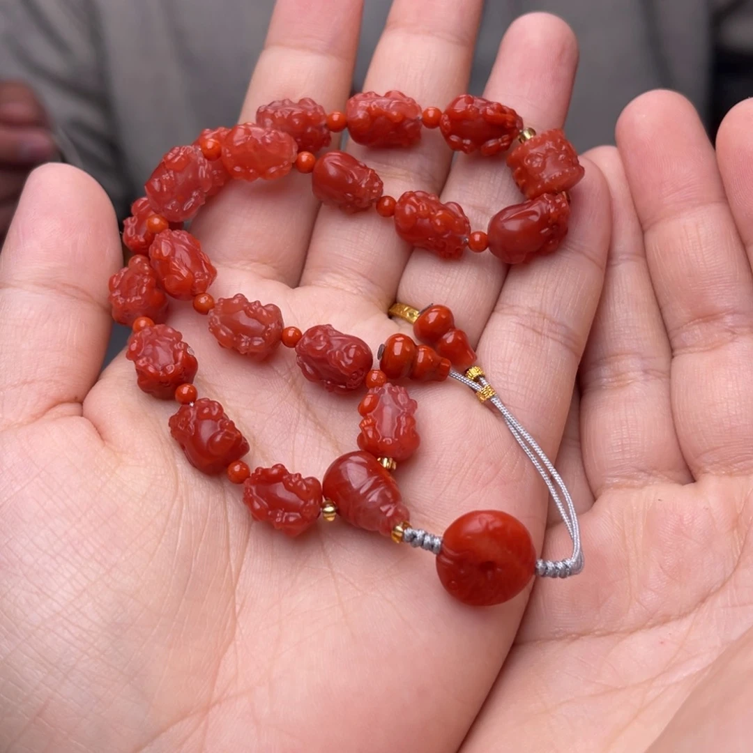 未镶嵌配饰卡9毫米左右南红玛瑙