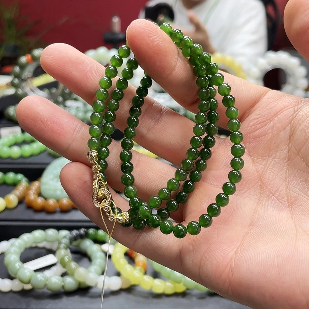 和田玉未镶嵌手链