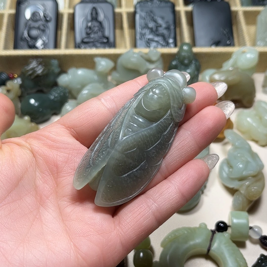 和田玉未镶嵌挂件