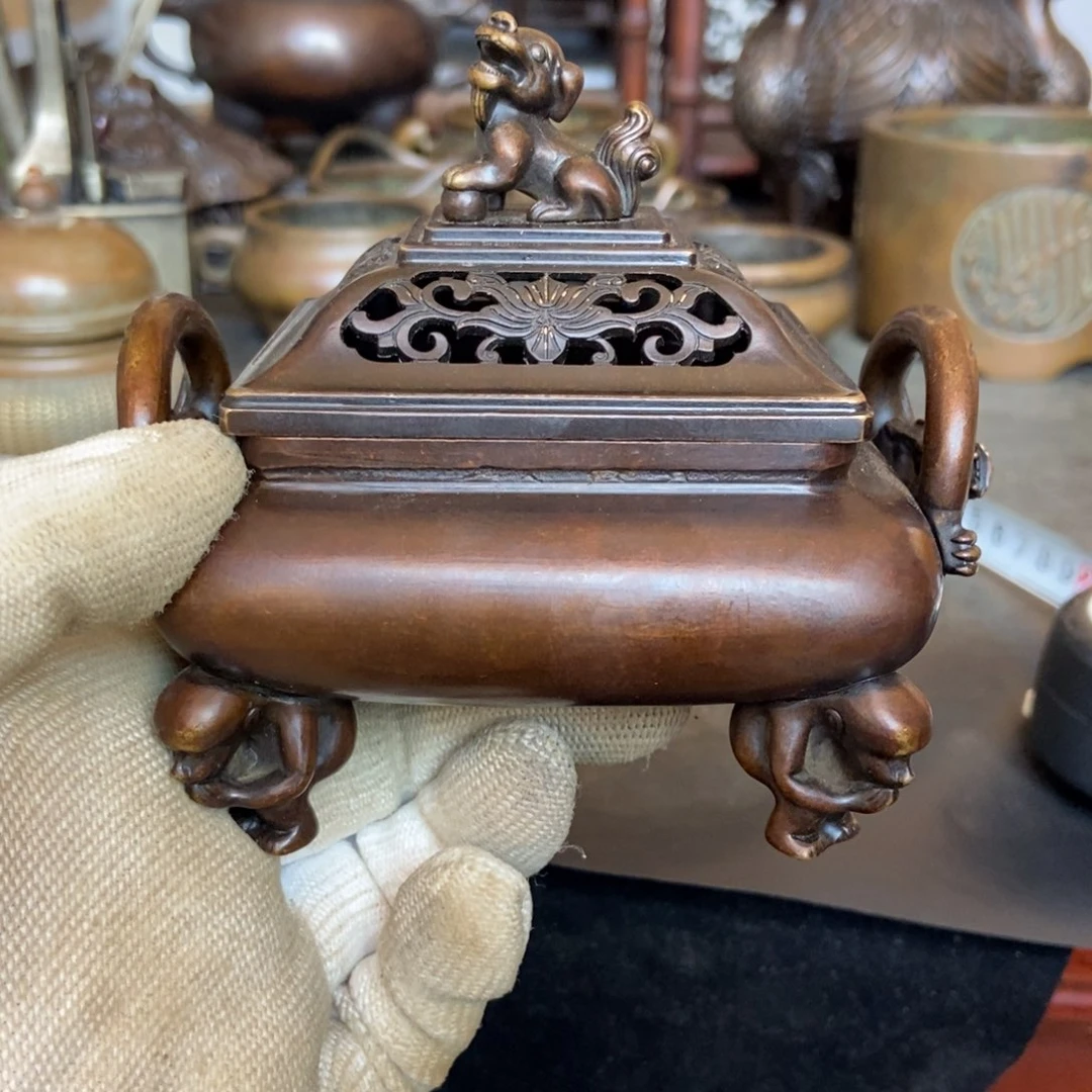 铜器工艺品摆件香炉摆件