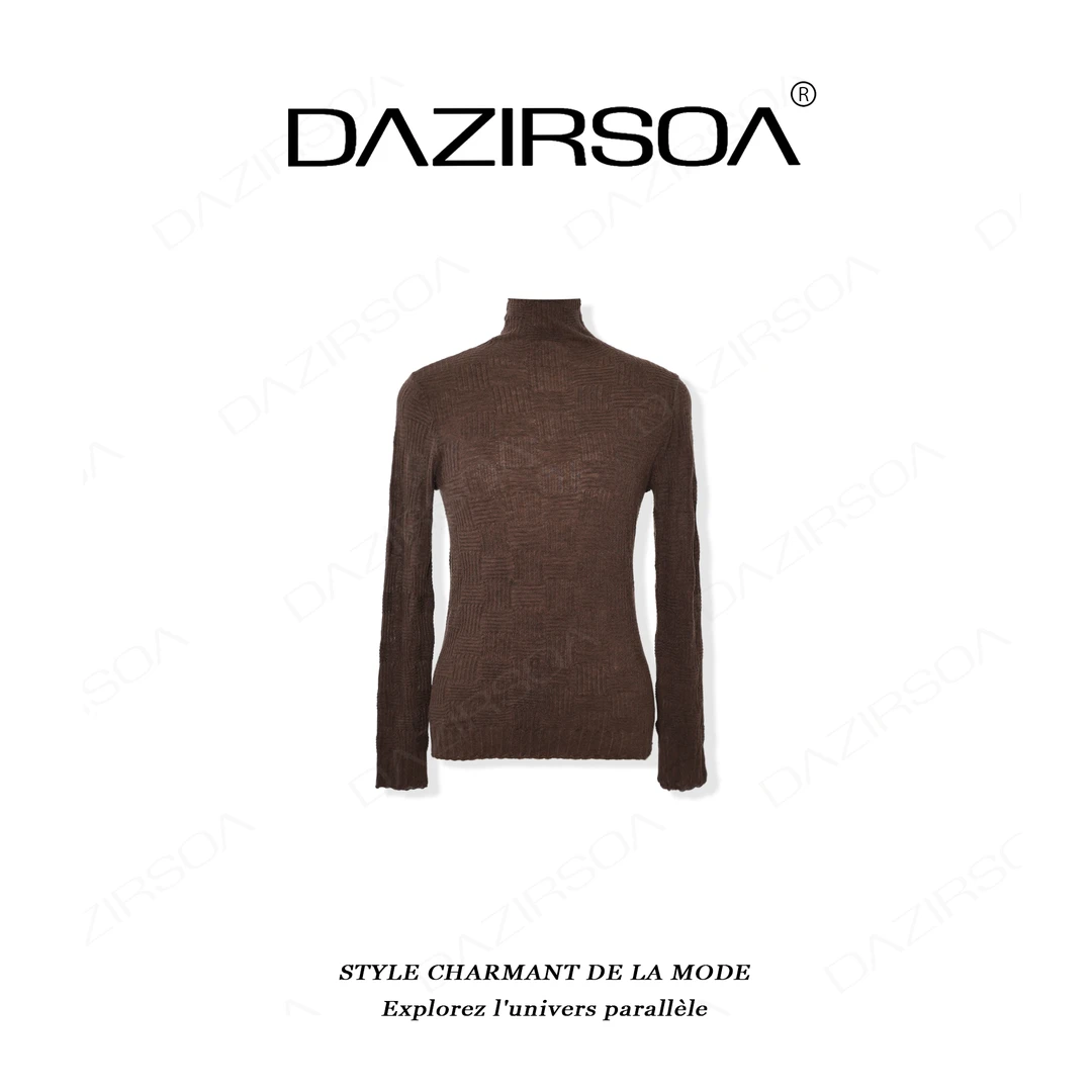 “冬日来信”时尚百搭简约个性高领打底毛衣 AC025