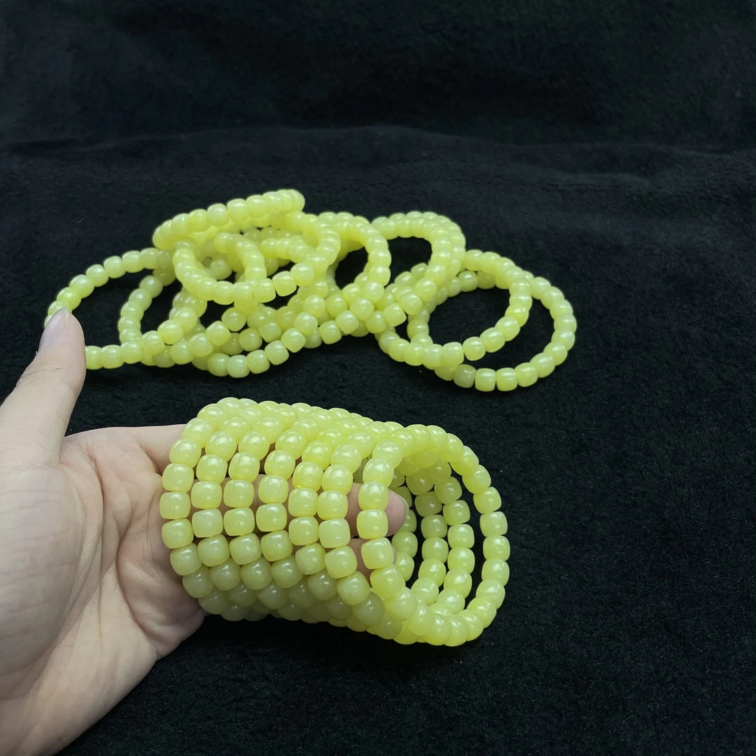 【小耿珠宝】和田玉黄口直切手串（多样性发其一）