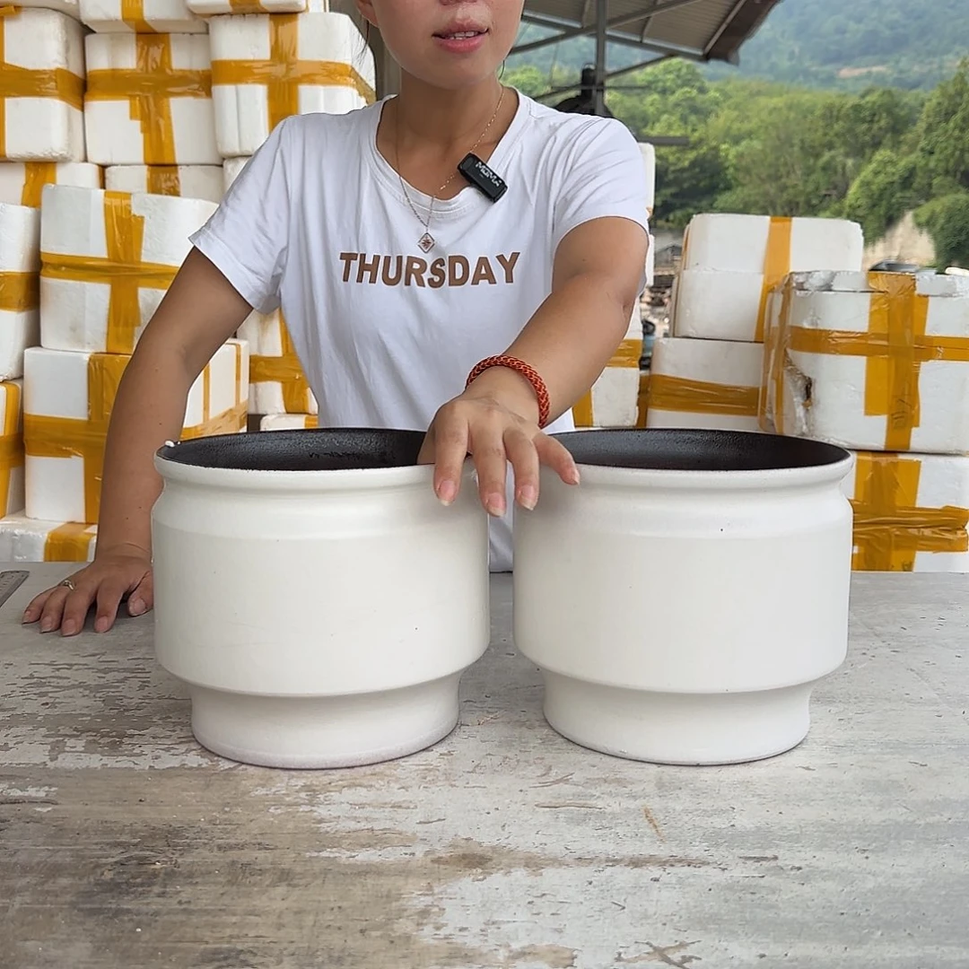 紫砂花盆王嫂花盆0714-130高18口20