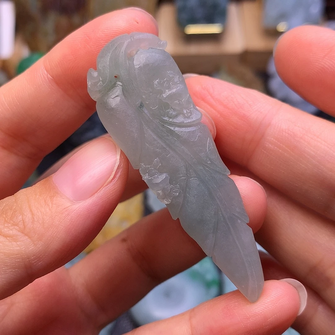 定制翡翠未镶嵌叶子