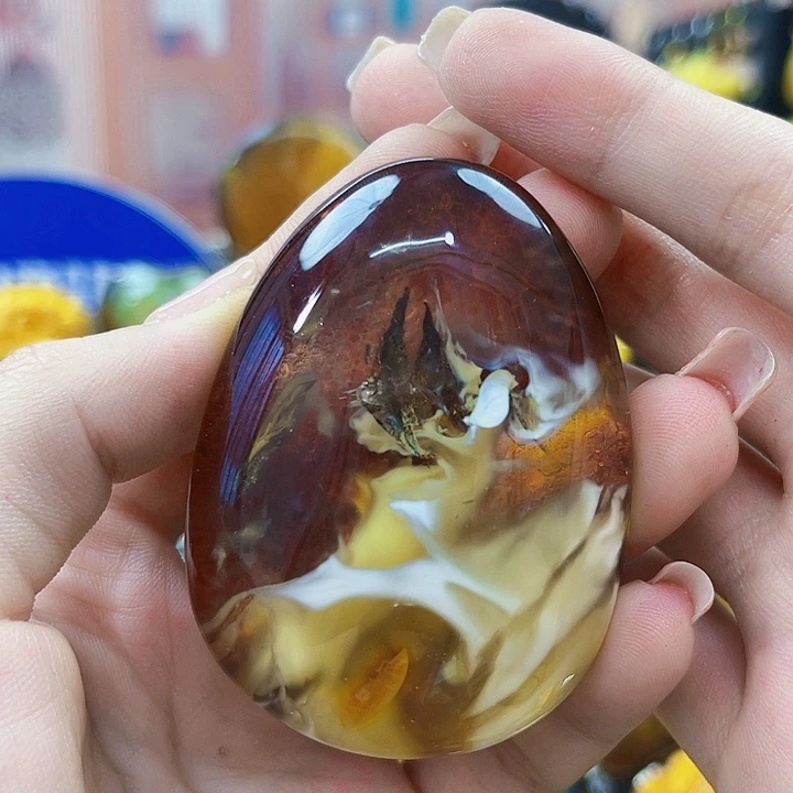 琥珀未镶嵌颈饰吊坠