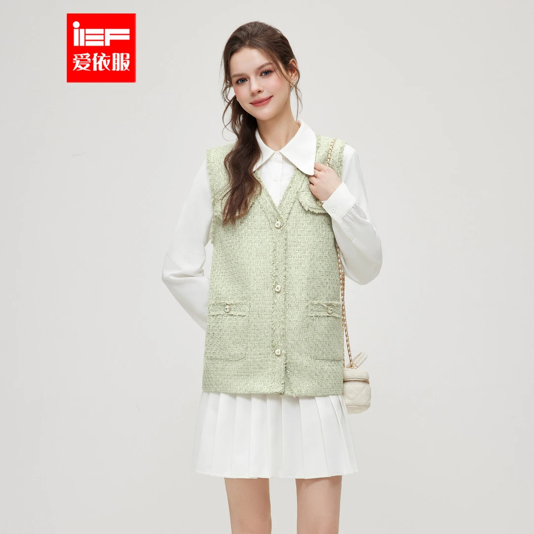 IEF/爱依服2025春季新款套装法式小香风气质时尚通勤里外套裙女