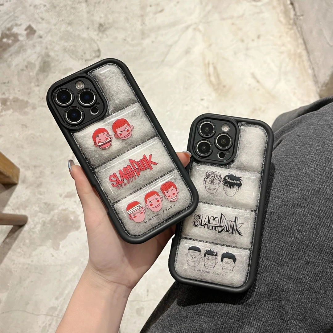 潮牌樱木羽绒服适用苹果16Promax个性马甲创意iPhone15Pro手机壳