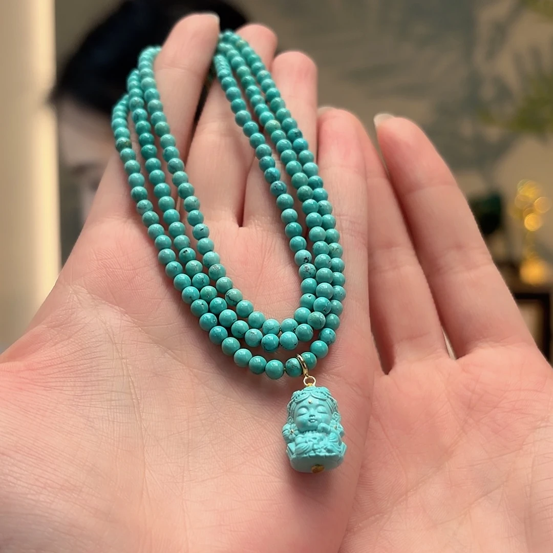 绿松石未镶嵌颈饰