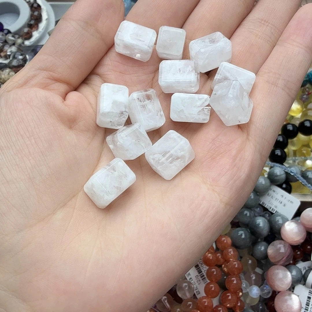 手链未镶嵌水晶白雪花方糖单颗