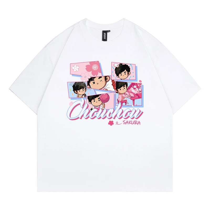 周杰伦 周同学【三亚限定】夏季 圆领T恤美式街头休闲宽松国潮男装