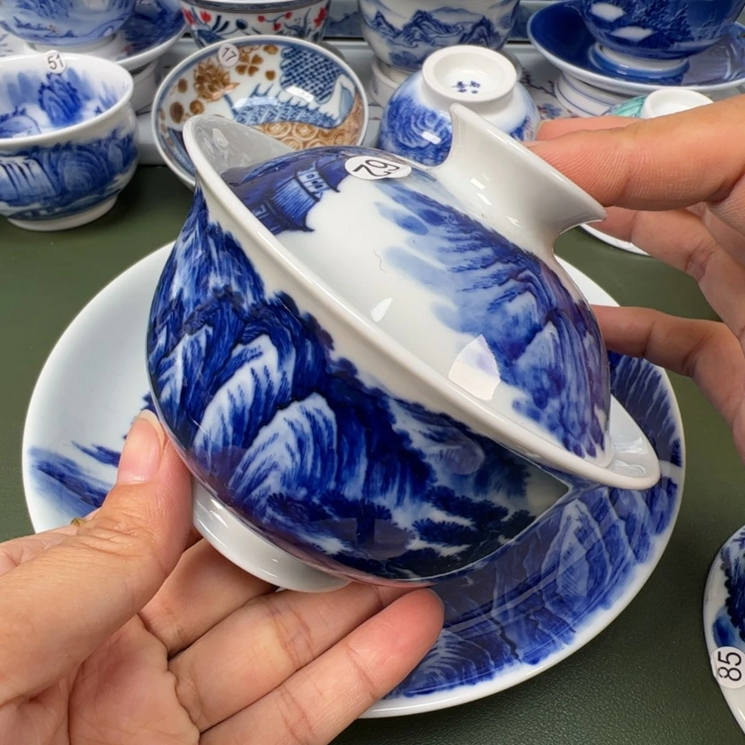 陶瓷景德镇纯手工纯手绘茶具木木52