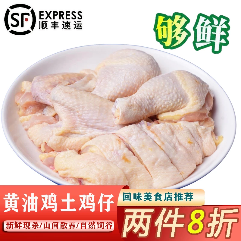 【顺丰包邮】新鲜现杀黄油仔母鸡整鸡切块火锅椰子鸡 包冰率不含冰