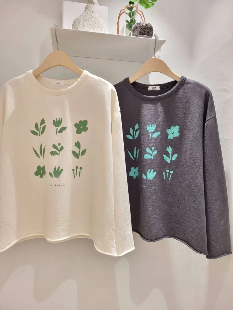 韩国正品不支持退换/so/后贴布印花卫衣/0123